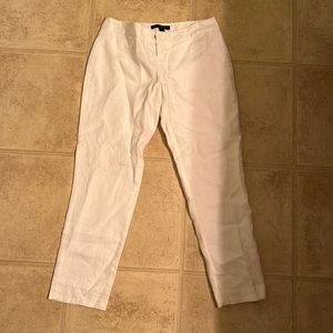 Banana Republic White Linen Pants 00P